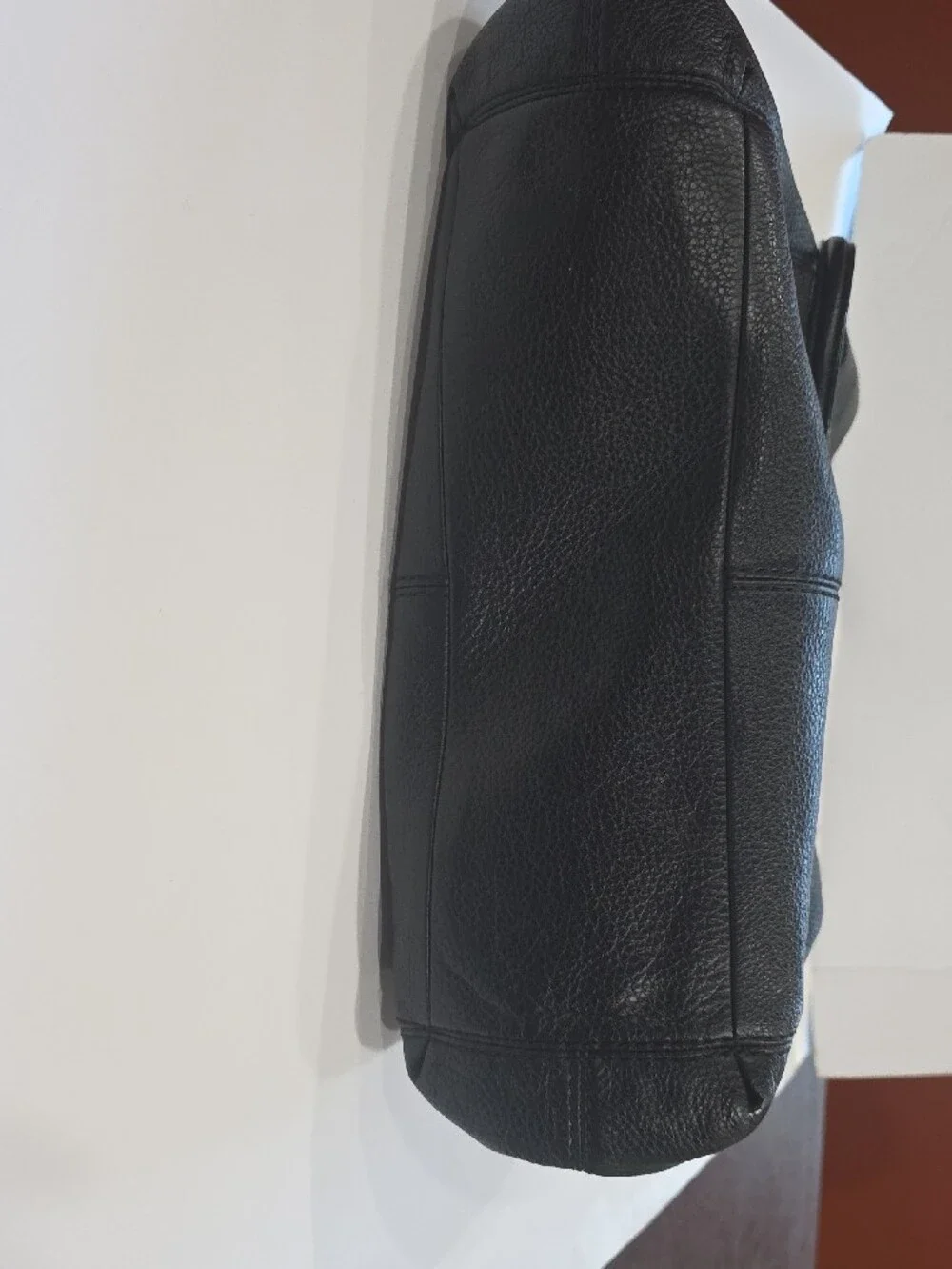 Coach Black Pebbled Leather Hobo Shoulder Bag with Gold Hardware